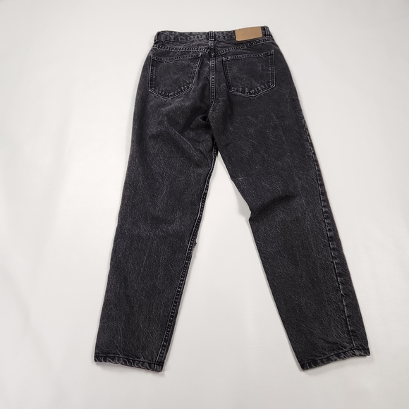 Zara Womens Black Straight Distressed Jeans - Picture 4 of 10